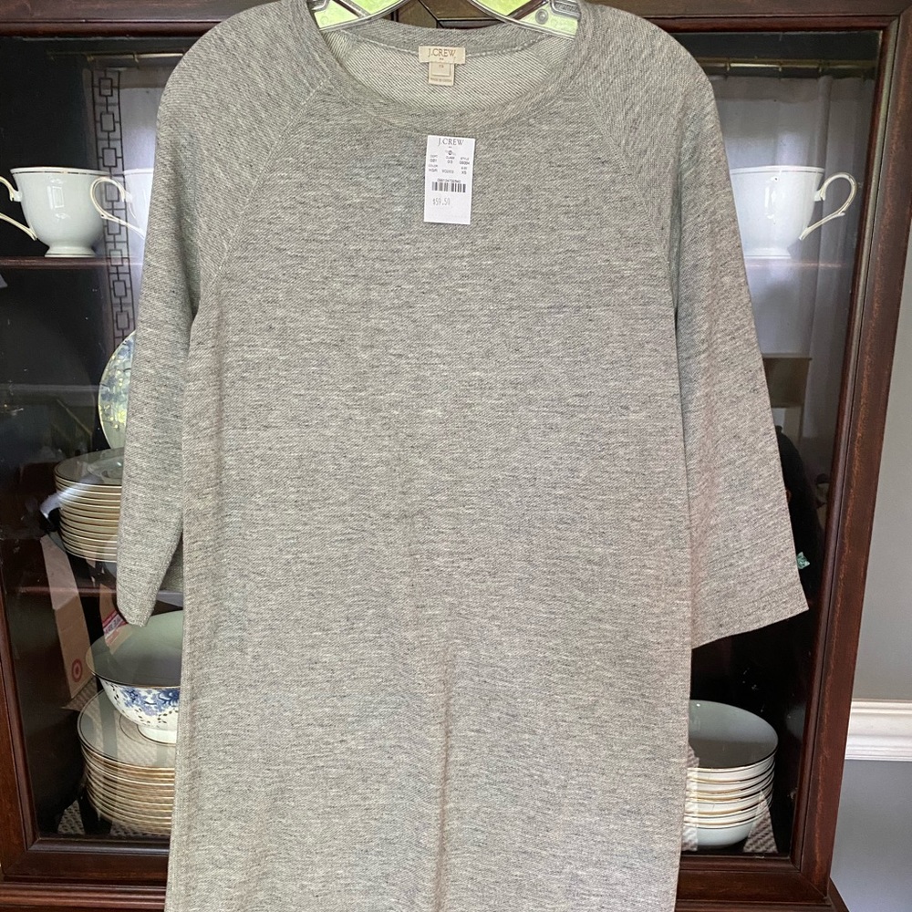 Gray J. Crew sweatshirt dress